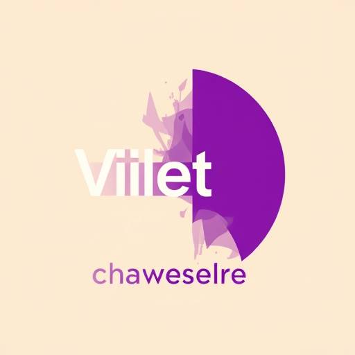 Logo der Schauspiel Akademie Zürich, violett auf beigem Grund