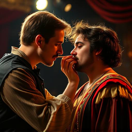 Maskenbildnerin bei der Arbeit: Verwandlung der Schauspieler für 'Romeo und Julia'